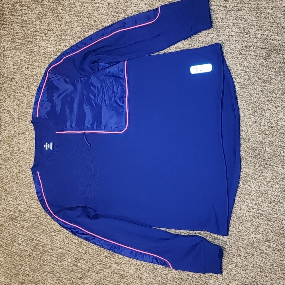NWOT Under Armour run royal blue/pink size XL chest 24 length 30 inches